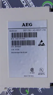 AEG Modicon DEP 218 / AS-BDEP-218 Discrete Input Module 042 276 454 Used