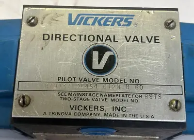 Used VICKERS 879137DG4S4012NB60 Pump & Valve Parts Ohio US | Surplus Asset Holdings #1242223