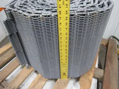Intralox 400FG Flush Grid Conveyor Belt 2" Pitch 19-11/16"x 55' 17% Open Area