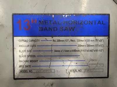 Used 2021 ACRA BS 330 SSA Horizontal Band Saws Illinois US | Aucto #1421915