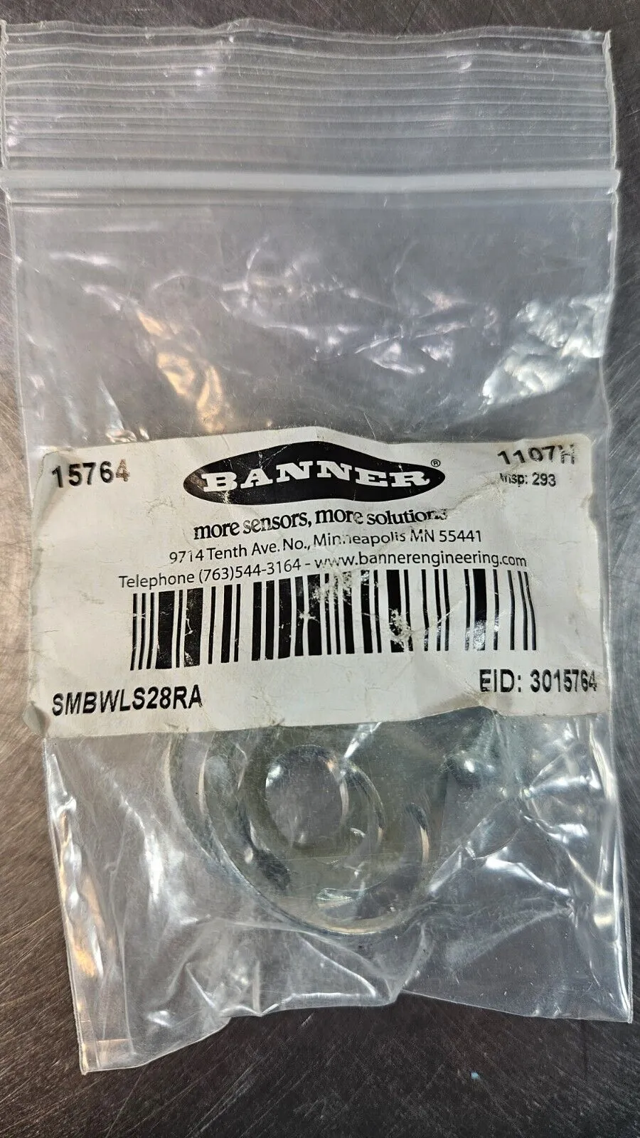 Banner SMBWLS28RA Replacement Brackets. Loc5E-19