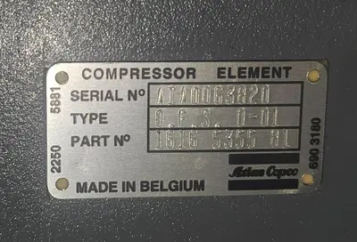 USED 1992 ATLAS COPCO ZR 5-62