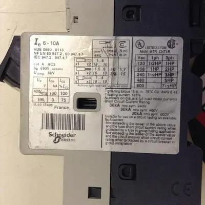 USED TELEMECANIQUE GV2-M14
