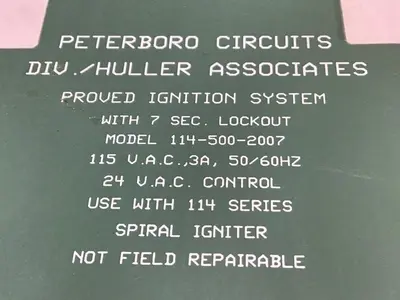 USED HULLER 114-500-2007