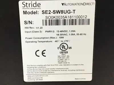 USED AUTOMATION DIRECT SE2-SW8UG-T