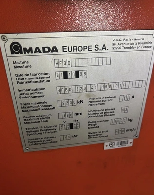 1998 AMADA HFBO 220 -4 Press Brakes | Bayou Machinery (7)