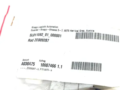 New | in-Stock Knapp Wheel Module ZE009287 Conveyor Parts Michigan US | Maverick Industrial Sales #1397973