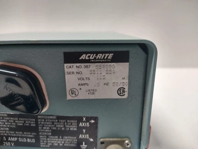 ACU-RITE Qwikcount II DIGITAL Dual POSITION READOUT Cat. NO 387