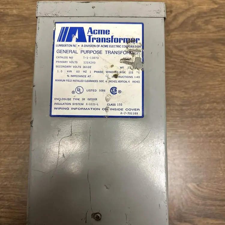 Used ACME T113073 Miscellaneous Equipment (Electrical & Power) | Surplus Asset Holdings #1195002