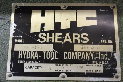 HTC Hydra Tool Co. 250-10A Shear | Levy Recovery Group (9)