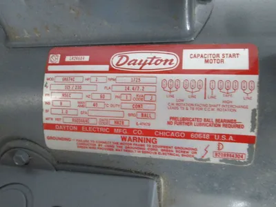 DAYTON 6K674C Electric Motor | Global Machine Brokers, LLC (6)