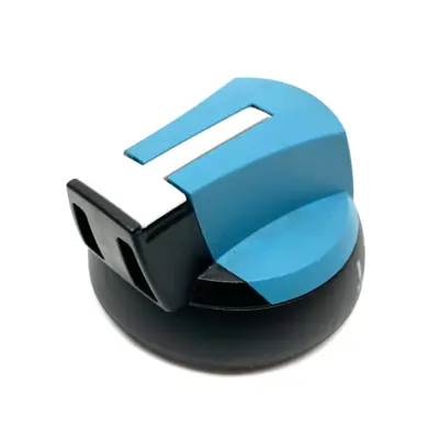 USED SOCOMEC ROUND ROTARY DISCONNECT HANDLE, BLUE/BLACK