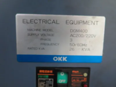 OKK DGM 400 MACHINING CENTERS, VERT., N/C & CNC | Wheeler Machinery Sales (14)