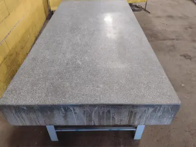 8' X 4' X 10" CHALLENGE PRECISION LAYOUT INSPECTION GRANITE TABLE: STOCK #23788