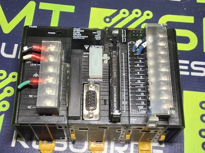 OMRON SYSMAC CJ1M CPU22 PLC WITH OMRON CJ1W-PA202 POWER SUPPLY