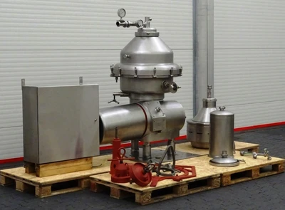 Alfa-Laval MRPX 214 TGV-74T warm milk separator, 316SS.