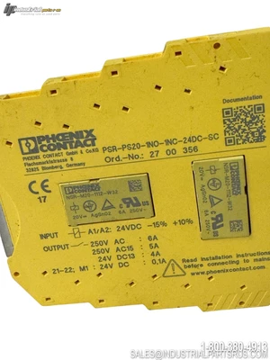 Used PHOENIX CONTACT PSR-PS2 Relays & Switches Kentucky US | Industrial Parts R Us Inc. #1303915