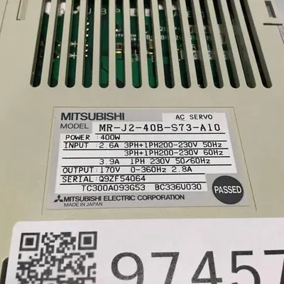 USED MITSUBISHI MR-J2-40B-S73-A10
