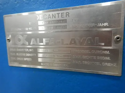 ALFA LAVAL AVNX418B-31 Centrifuge - Decanter | Perry Equipment (15)
