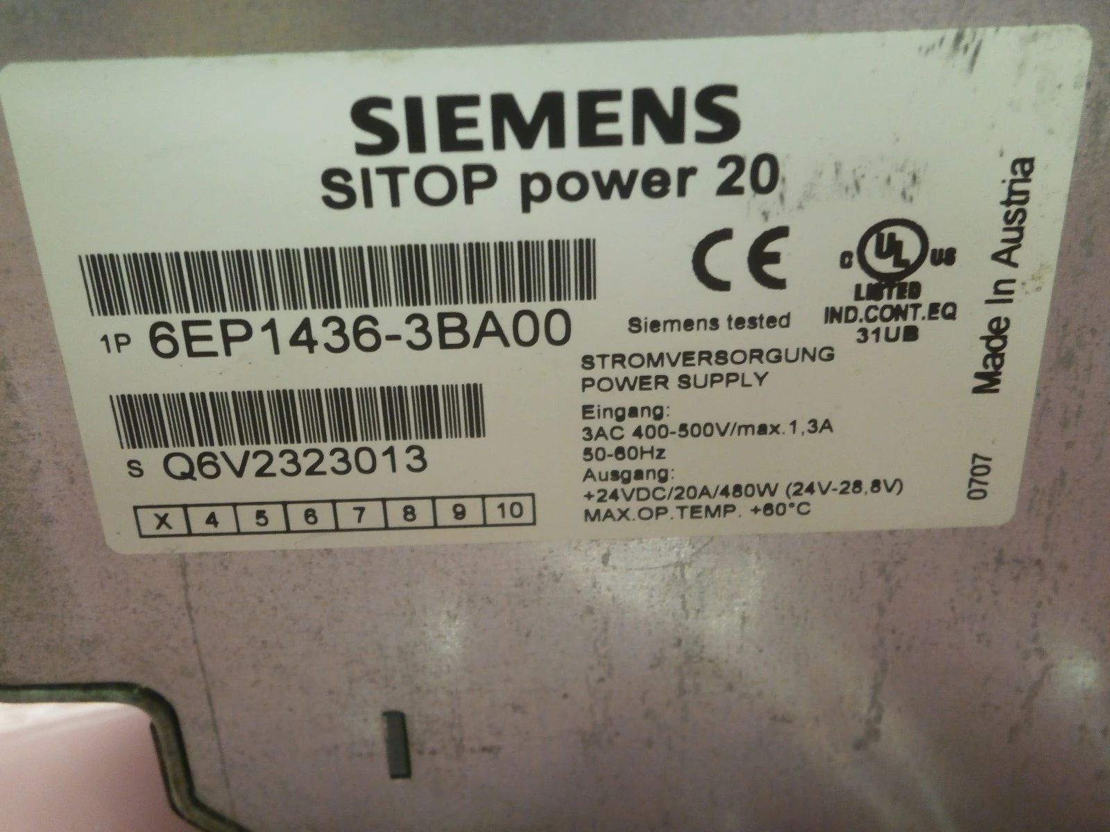 USED SIEMENS 6EP1436-3BA00 6EP1436-3BA00