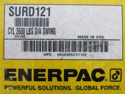 NEW ENERPAC SURD121 SWING CYLINDER 2600LBS A1314C