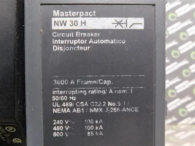 Schneider Electric WL3HHG44A9SXXXXXXA Circuit Breaker 3000A Trip LSIG Used