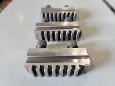 Lathe Chuck Top Jaws 3-3/4" x 2-1/4" x 1" (Set of 3)