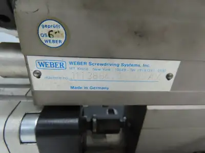 Weber Pneumatic Automatic Feed Screwdriving System 60mm Stroke Screwdriver