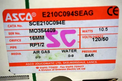NEW ASCO E210C094SEAG VALVE SCE210C094E