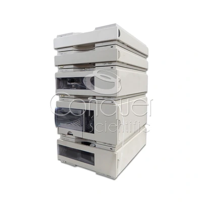 USED AGILENT TECHNOLOGIES 1100 HPLC / FLD DETECTOR / QUATERNARY PUMP