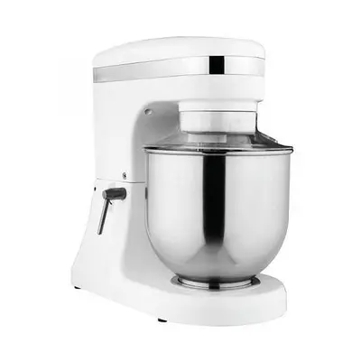 7-QT White Countertop Planetary Mixer with Guard – 110V, 270W -SEE VIDEO