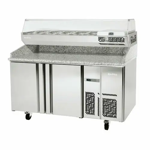 Infrico IRT-MPG1490-COMBO 58 5/8" MPG Series Pizza Prep Table w/ Refrigerated Base, 115v