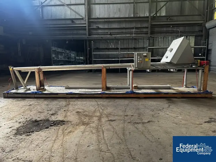 Used S. Howes 4" S Howes Inclined Screw Conveyor, S/S, Model 4C24 Screw Conveyors Ohio US | Federal Equipment Company #219404