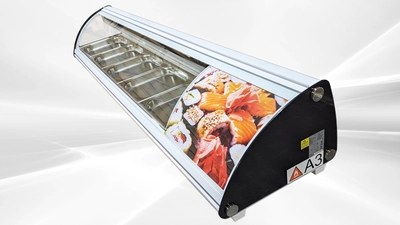 171-0310 69" Self Contained Sushi Display Cooler Case