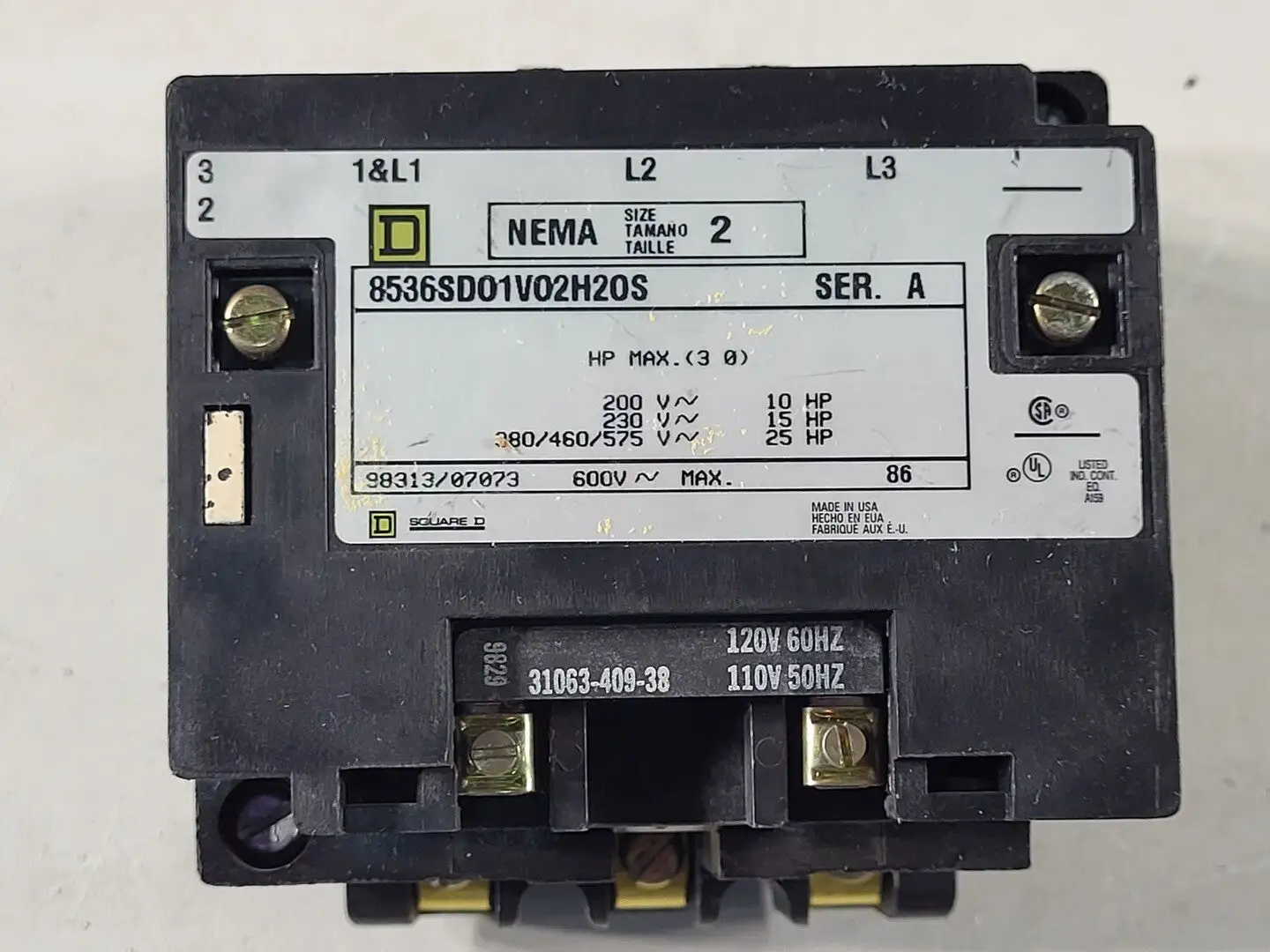 USED SQUARE D 8536SDO1V02H20S