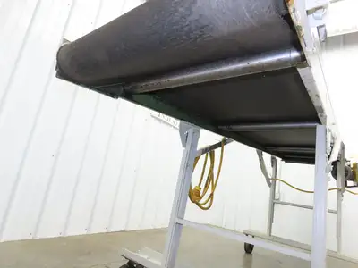 Wardcraft 24"x 10' Portable Incline Belt Conveyor .33Hp 3PH Chain Drive 36FPM