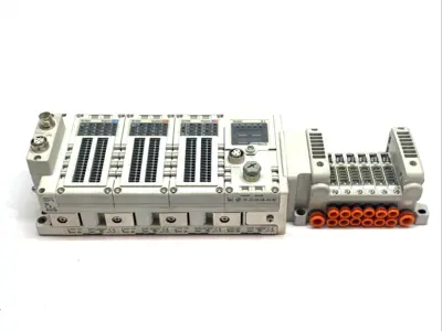 Used SMC PLUG‑IN MANIFOLD FOR VQ1000 5‑PORT SOLENOID VALVES Connector Accessories | Maverick Industrial Sales #1102557