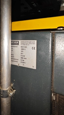 KAESER Rotary Screw Compressors, 2× in very good used condition, PRICE FOR PAIR