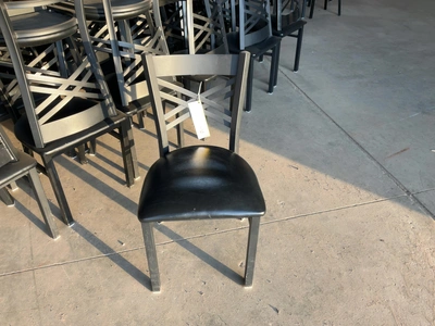 Used LOT OF (43) MODESTO METAL CHAIRS WITH PADDED SEATS Restaurant Front of House Furnishings Michigan US | Miedema Asset Management Group #1761572