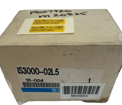 NEW SMC IS3000-02L5 PRESSURE SWITCH IS300002L5