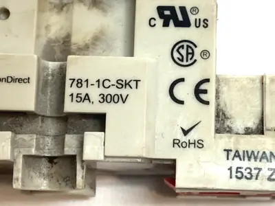 Used AutomationDirect Relay 24VDC w/ 781-1C-SKT DIN Rail Socket NO CLIP Relays & Switches Michigan US | Maverick Industrial Sales #1395205