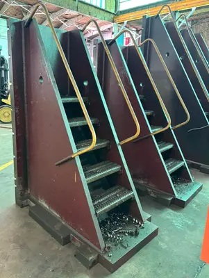 (2) 40" x 90" Angle Plates, (4) Vert T-Slots, (8) Horiz T-Slots