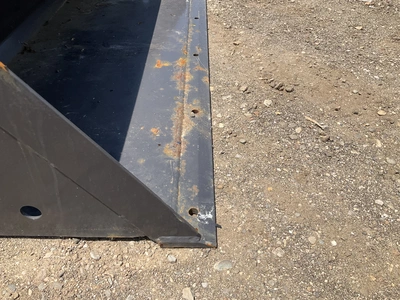 New old stock Paladin 44” smooth bucket for a mini skid steer, welded on cutting edge, mini skid ste...