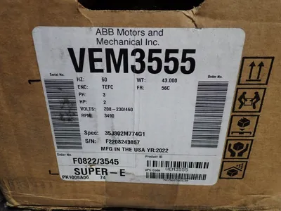 USED BALDOR VEM3555