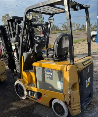 Used 2015 CATERPILLAR EC25N2 4-Wheel Sit down Electric Counterbalance Forklifts Florida US | Forklift Exchange #1274665
