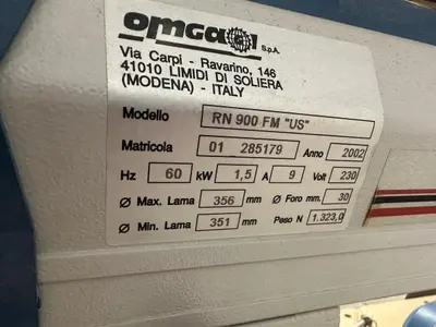 Used OMGA RN End Matchers Pennsylvania US | RT Machine Company #1293478