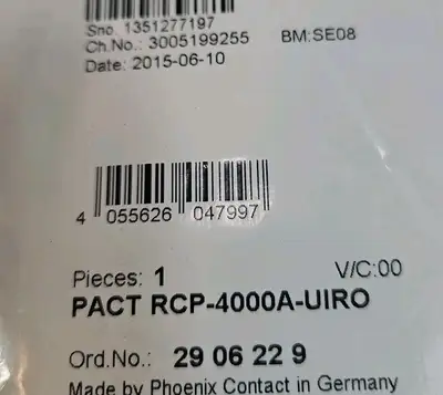 USED Phoenix Contact RCP-4000A-UIRO