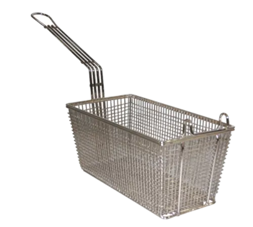 Prince Castle 678 Fryer Basket w/ Uncoated Handle & Front Hook, 13 1/4" x 6 1/2" x 5 4/5"