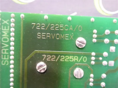 Servomex Assembly 007229252 Control Board 722/225CA/0 722/225R/0 Used