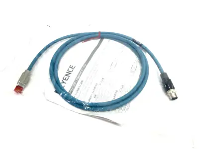 New | in-Stock KEYENCE Ethernet Cable NFPA79-compatible, M12 4-pin / RJ45, Straight 2m PLC Ethernet Equipment Michigan US | Maverick Industrial Sales #1398320